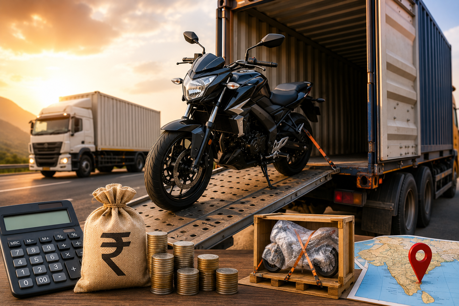 Bike Transport Cost Across India